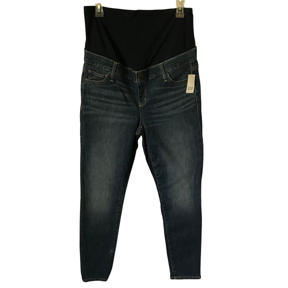Maternity Gap Pants Size 10 Favorite Jegging Stretch Dark Indigo Slim Leg